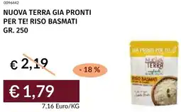 Prezzemolo e Vitale Nuova terra gia pronti per te! riso basmati offerta