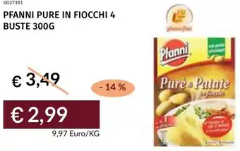 Prezzemolo e Vitale Pfanni pure in fiocchi 4 buste offerta
