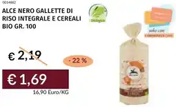 Prezzemolo e Vitale Alce nero gallette di riso integrale e cereali bio offerta