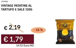 Prezzemolo e Vitale Vintage patatine al tartufo e sale offerta