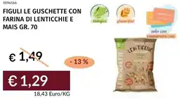 Prezzemolo e Vitale Figuli le guschette con farina di lenticchie e mais offerta