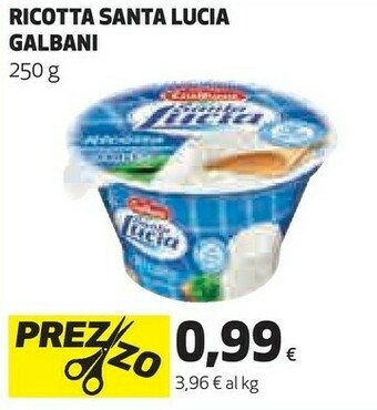 Ipercoop Ricotta santa lucia 250 g(ml) offerta