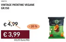 Prezzemolo e Vitale Vintage patatine vegane offerta