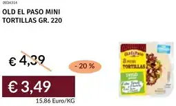 Prezzemolo e Vitale Old el paso mini tortillas offerta