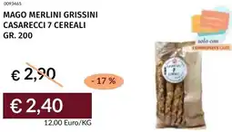 Prezzemolo e Vitale Mago merlini grissini casarecci 7 cereali offerta