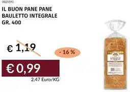 Prezzemolo e Vitale Il buon pane pane bauletto integrale offerta