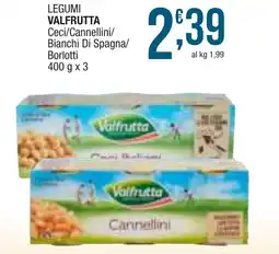Sidis mini LEGUMI VALFRUTTA Ceci/Cannellini/ Bianchi Di Spagna/ Borlotti offerta