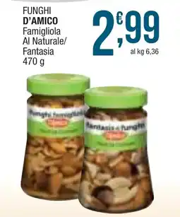 Sidis mini FUNGHI D'AMICO Famigliola Al Naturale/ Fantasia offerta