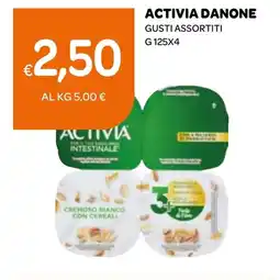 Ekom Activia danone gusti assortiti offerta