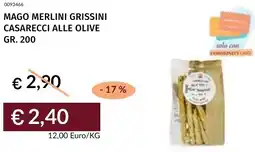 Prezzemolo e Vitale Mago merlini grissini casarecci alle olive offerta