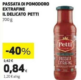 Ipercoop Passata extrafine il delicato offerta
