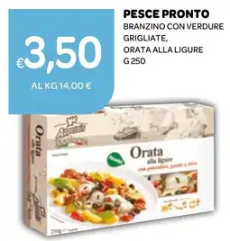 Ekom Pesce pronto branzino con verdure grigliate, orata alla ligure offerta