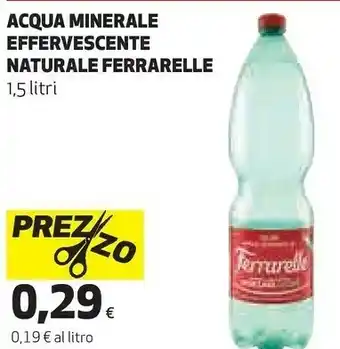 Ipercoop Acqua minerale effervescente naturale offerta