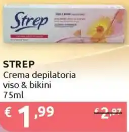 Ipersoap STREP Crema depilatoria viso & bikini offerta