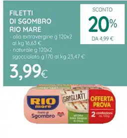 Ekom Filetti di sgombro RIO MARE offerta