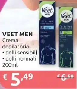 Ipersoap VEET MEN Crema depilatoria offerta