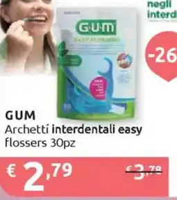 Ipersoap GUM Archetti interdentali easy flossers 30pz offerta