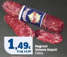 Sigma Negroni Salame Napoll l'etto offerta