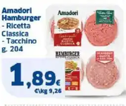 Sigma Amadori Hamburger - Ricetta Classica - Tacchino offerta