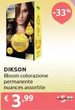 Ipersoap DIKSON Bloom colorazione permanente nuances assortite offerta