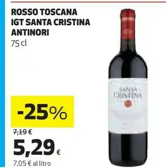 Ipercoop Rosso toscana igt santa antinori offerta