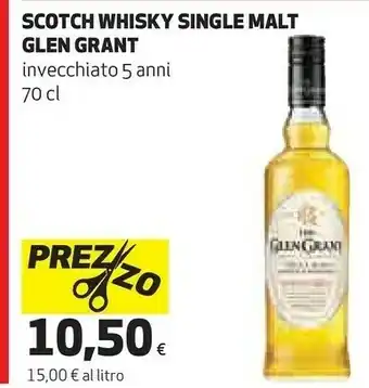 Ipercoop Glen grant scotch whisky single malt offerta