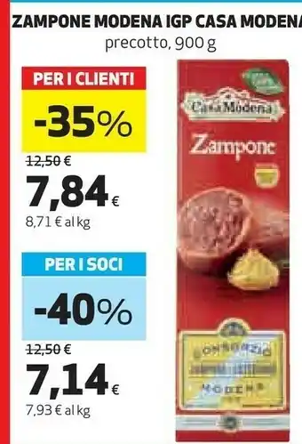 Ipercoop Zampone modena igp offerta