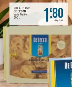 Sidis mini Nidi all'uovo DE CECCO offerta