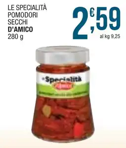 Sidis mini Le specialità pomodori secchi D'AMICO offerta