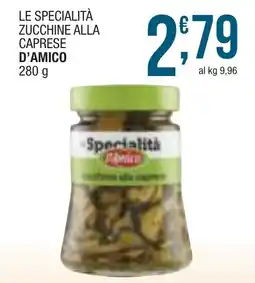 Sidis mini Le specialità zucchine alla caprese D'AMICO offerta
