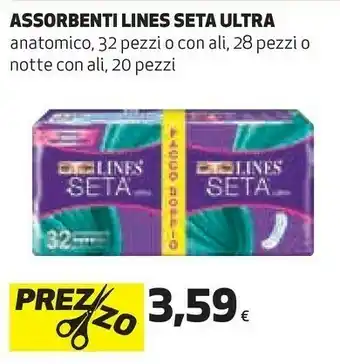 Ipercoop Assorbenti seta ultra con ali 28 pezzi offerta