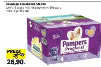 Pannolini progressi junior 76 pezzi