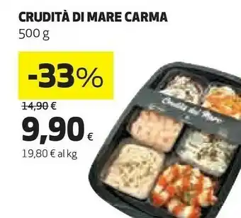 Ipercoop Crudita di mare carma offerta