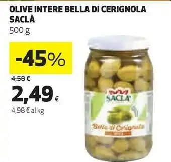 Ipercoop Olive intere bella di cerignola offerta