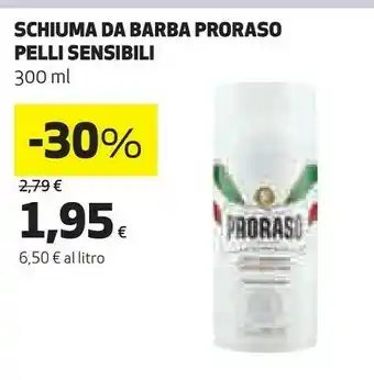 Ipercoop Proraso schiuma da barba pelli sensibili 300 ml offerta