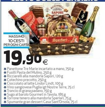 Coop Cesto dolce pensiero offerta