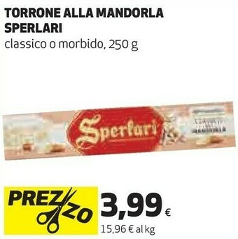Coop Torrone classico alla mandorla 250 g(ml) offerta