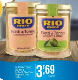 Sidis mini FILETTI DI TONNO RIO MARE In Olio Di Oliva/Extra Vergine Di Oliva offerta