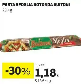 Coop Pasta sfoglia rotonda offerta
