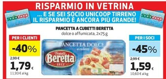 Coop Pancetta dolce a cubetti offerta