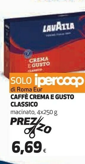 Coop Caffè crema e gusto offerta