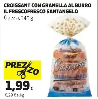 Coop Croissant con granella al burro il frescofresco offerta