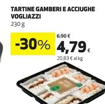 Coop Tartine gamberi e acciughe offerta