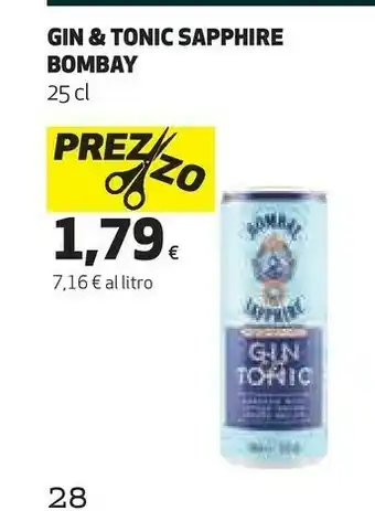 Coop Bombay sapphire gin offerta