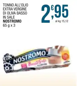 Sidis mini Tonno all'olio extra vergine di oliva basso in sale NOSTROMO offerta