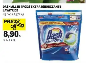 Coop All in 1 pods extra igienizzante lavatrice 49 caps 1,372 kg offerta