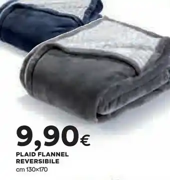 Coop Plaid flannel reversibile offerta