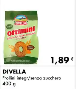 Iper Tosano DIVELLA Frollini integr/senza zucchero offerta