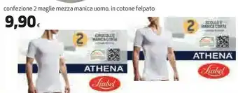 Coop Confezione 2 maglie mezza manica uomo, in cotone felpato offerta