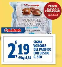 Sigma Sigma vongole del pacifico con guscio SIGMA offerta